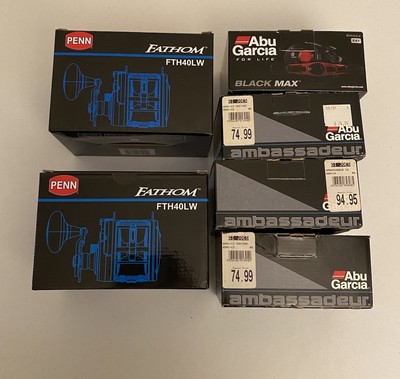 ABU Garcia Ambassadeur + Penn Fathom Fishing Reel Boxes Only w/Paperwork