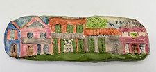 Vintage Handcrafted Clay Wall Plaque New Orle...