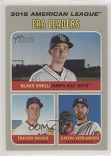 2019 Topps Heritage League Leaders Justin Verlander Trevor Bauer Blake Snell 0c4