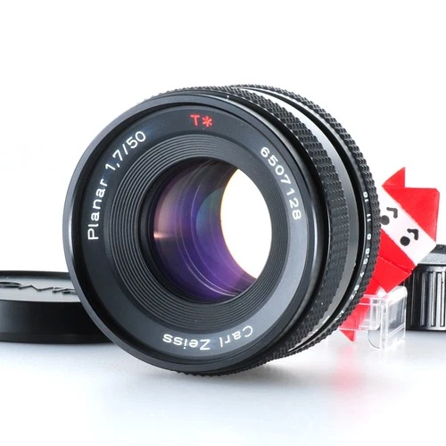 CONTAX Carl Zeiss Planar 50mm F1.7 T* AEJ C/Y MF Lens from Japan [Exc+3]