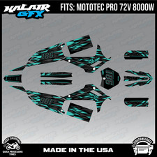 Graphics Kit for MotoTec Pro 72v 8000W (All Years) Twitch Series - TEAL