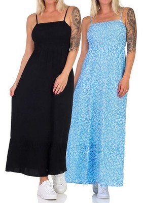 Vero Moda Damen Kleid Maxikleid Sommerkleid Trägerkleid VMEasy Joy Singlet Smock