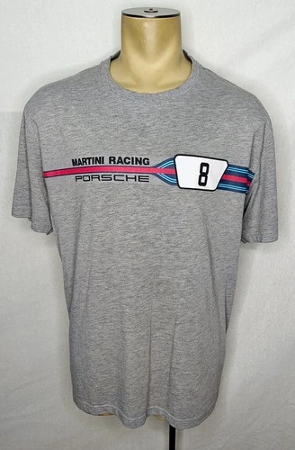 Porsche Martini Racing Driver’s Selection mens gray t-shirt US XL EU XXL