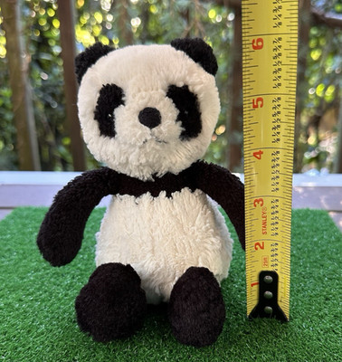 Jellycat Small Bashful Panda Cub Plush Black White Stuffed Toy BASS6PC 6'' Used