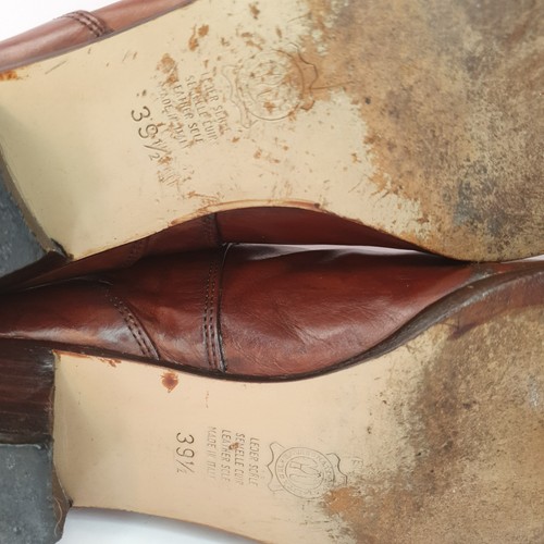 Vintage Hobbs braune Damenstiefelette Made in Italy Schnallen UK6 EU39,5 - Bild 22 von 24