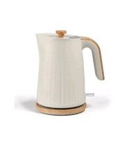 George Home Fast Boil 1.7L Cream Scandi Textured Wood Electric Kettle RRP£25