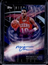 2025-26 Topps Midnight Maurice Cheeks Stroke of Auto Autograph #SM-MC 76ers