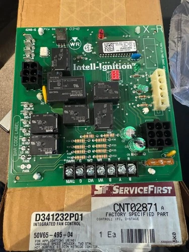 Trane/American Standard CNT2871 furnace control board D341232P01 50V65-495-04