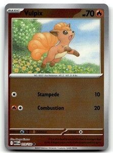 Pokemon 2025 ME01: Mega Evolution Vulpix 019/132 Reverse Foil