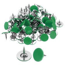 60Pcs Upholstery Tacks 11mmx10mm Flat Head Thumb Tack Green