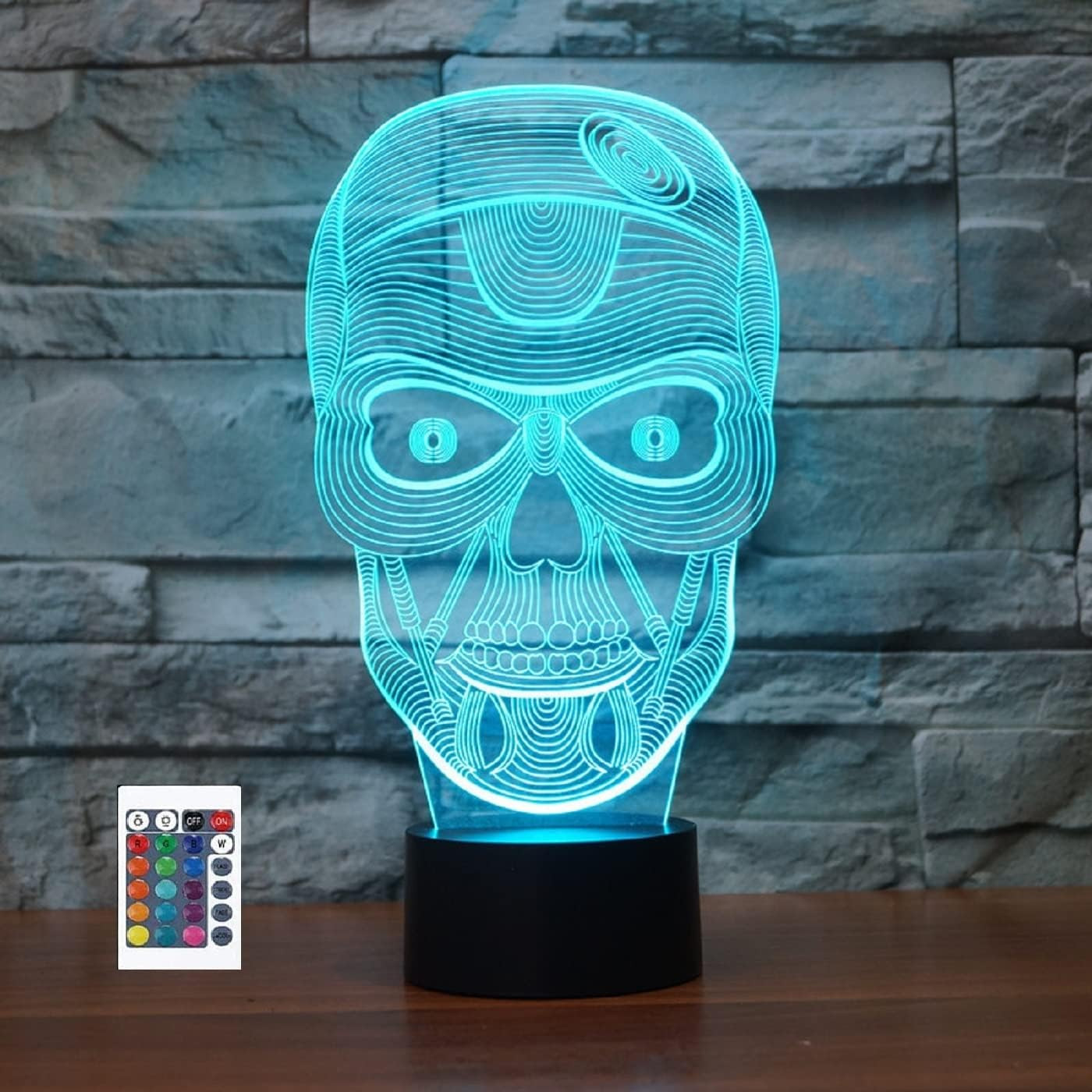 Lampada Decorativa 3D Teschio LED - Illuminazione d'Atmosfera Design
