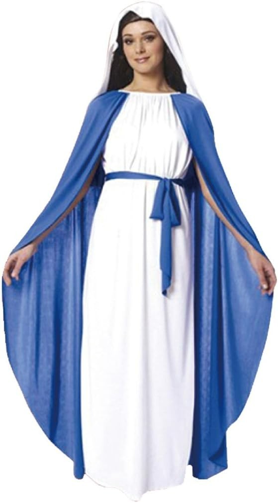Disfraz De Navidad Virgen María Para Niñas Mujeres Fancy Dress Reino Unido 8-12
