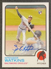 2022 Heritage AUTO ROOKIE Spenser Watkins RC #ROA-SW Orioles