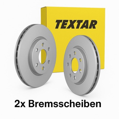 2x TEXTAR Bremsscheibe Vorne 92175103 für Renault Lada Smart