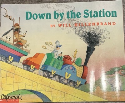 1st Printing Down By The Station Will Hillenbrand Scholastic Trade PB 1999 GOOD!