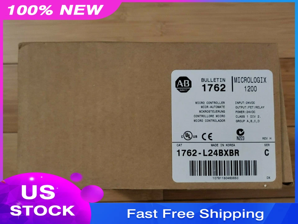 AB 1762-L24BXBR /C MicroLogix 1200 PLC Processor / New In Box us free tax - Image 2 of 4