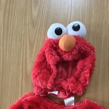 Elmo Costume Jumpsuit w/ Mask. Red, Size Toddler M 3T-4T . Great Condition.