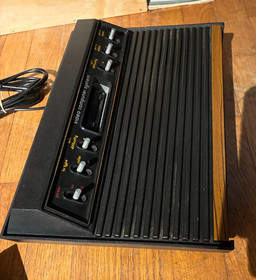Atari 2600 light sixer 6 switch console & power supply ~ FULLY TESTED, clean