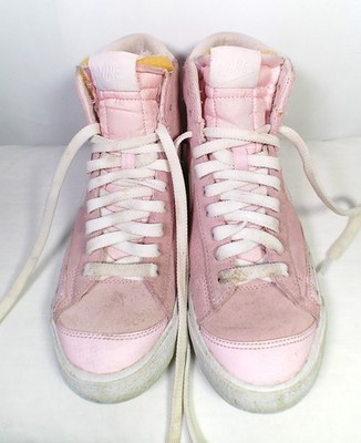 Nike Damen Rosa Wildleder High Top Turnschuhe Größe 5