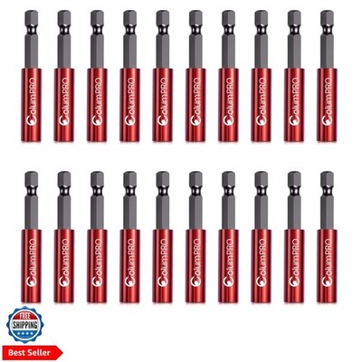 20PCS 1/4'' Strong Magnetic Extension Bit Holder,Hex Shank S2 Steel Magnetic,S...