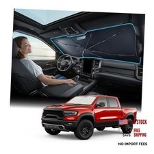 Windshield Sun Shade Umbrella Vinyl Coating Heat For Ram 1500/2500/3500
