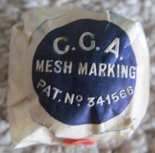 VINTAGE WRAPPED MESH GOLF BALL WITH ORIGINAL SEAL-C. G. A.