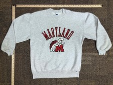 Russell Athletic Sweatshirt Mens XL Maryland Arch Logo Gray Crewneck Made in USA