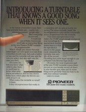 1979 annuncio #135 Pioneer PL-88F giradischi programmabile conosce una buona canzone