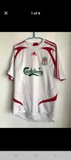 White Carslberg Liverpool Fc Football Shirt Size Medium