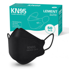 KN95 Face Masks 50 Pack Breathable Cup Dust Disposable Masks For Adult Teenager