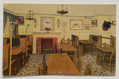 Our Hay Loft Jack Delaney's Restaurant Sheridan Square New York City Postcard