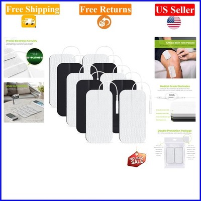 2''x4'' 10-Pack TENS Unit Replacement Electrode Pads Latex-Free
