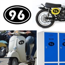 Numero 96 V2 Ovale, Adesivo In Vinile
