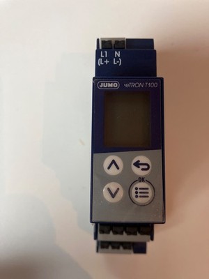 Jumo Thermostat Temperaturregler eTron T100 Thermoelement Typ L J K 230VAC