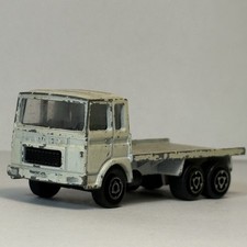 Vintage Majorette Saviem SM Flatbed Truck 1/100 Scale White Made France Diecast?