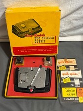Vintage CINE-KODAK DUO SPLICER Outfit 8mm 16mm Film  Box Jars extras