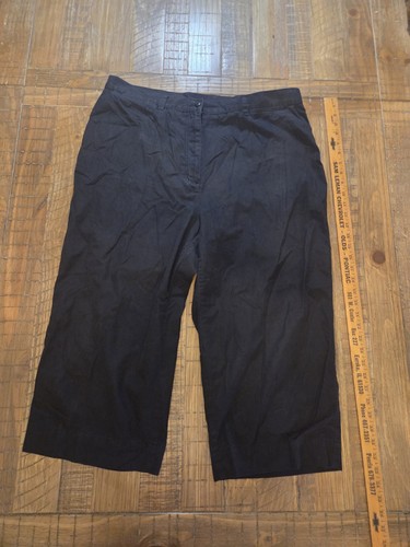 Lauren Ralph Lauren Navy Capris Size 18 100% Algodon