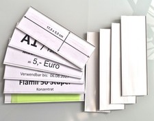 10 x Regalschilder, Regaletiketten, Preisschilder - 17,5 x 5,5 cm selbstklebend