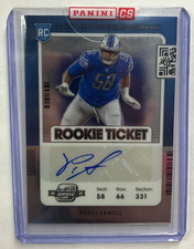 Penei Sewell 2021 Panini Contenders Optic RC Rookie Ticket Auto #143 sealed