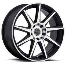 17x7.5 Raceline 144m Storm Blackmachined Wheels 5x1005x4.5 40mm Set Of 4