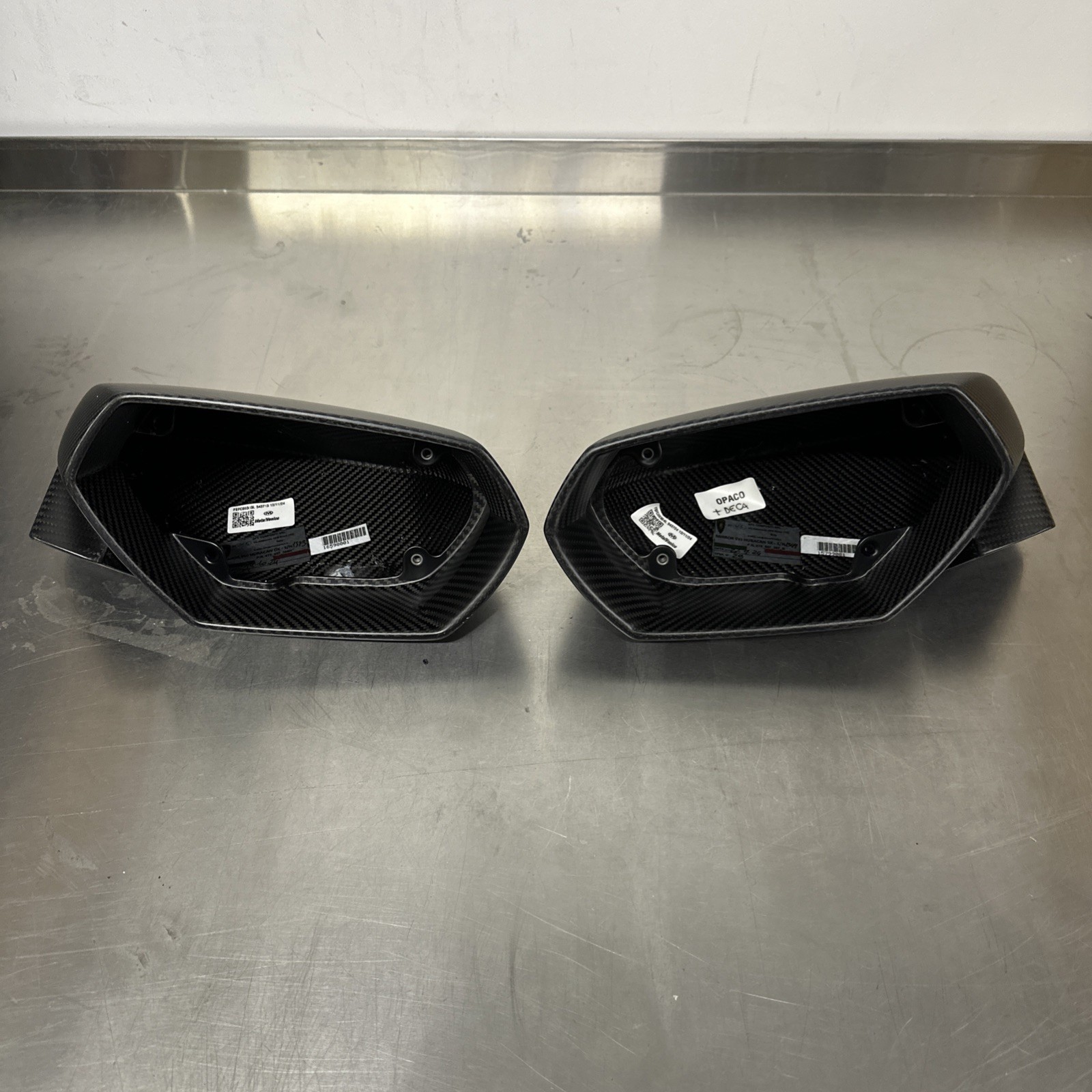 Lamborghini Huracan, STO, Sterrato, 4T0898820K - CFK Mirror Cap Kit Carbon Matt