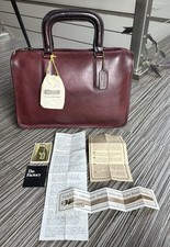 Vintage Coach Burgundy Slim Satchel Standard Style No. 9430 w/ Orig Papers