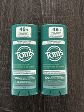 Tom's Of Maine x2 Lot The Original Cucumber Aloe Extra Effective Antiperspirant
