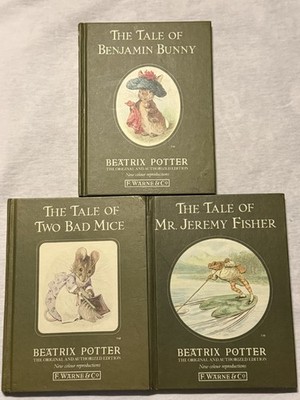 Beatrix Potter Illustrated Hardcover Lot F. Warne & Co: Lot of 3 