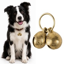 Copper Bells for Dog Collars,Brass Dog Bells, Extra Loud for Pet Tracking, Anti