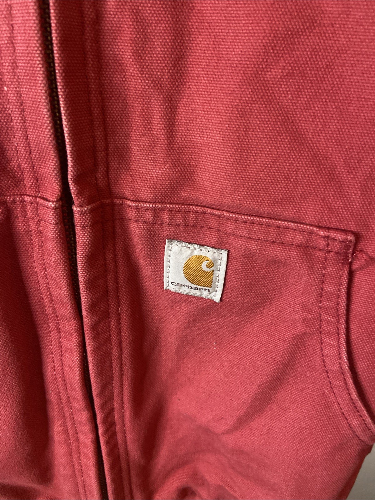 Carhartt Jacket Camo Realtree Lining Womens Size XL Crab Apple Pink 14806 Rare image 2
