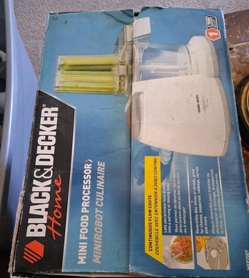 Black + Decker Mini Pro Plus Food Processor Used In Box
