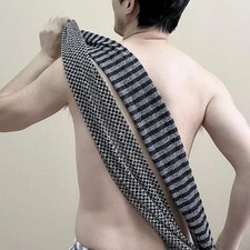 Exfoliating Washcloth Back Scrubber for Shower for Men Silver-ion Multi-function