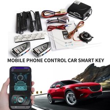 Keyless Entry Engine Start Alarm System Push Button Remote Starter Stop Car Su6c Keyless Entry Engine Start Alarm System Push Button Remote Starter Stop Car Su6c
