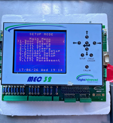 Digital Advanced Control MEC32 Lift Controller CPU I/O Display Board